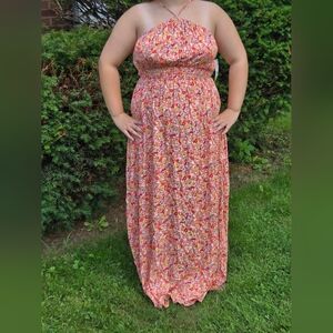 Rewind Multicolor Floral‎ Maxi Dress